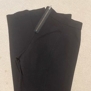 JCREW black skinny leg pants, zipper back size for